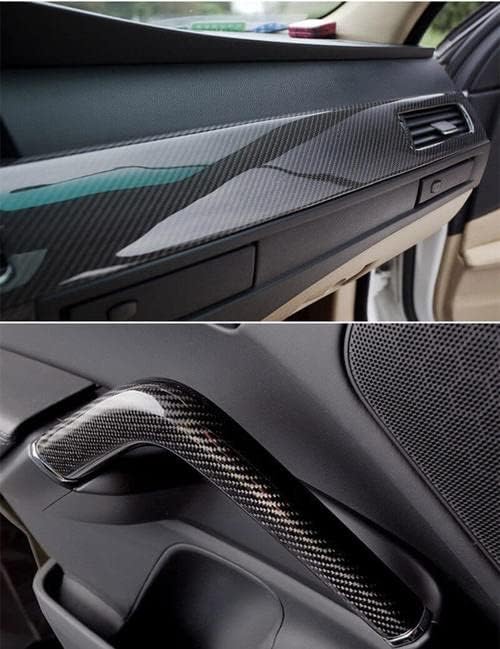 Auto Accessories 5D Glossy Carbon Fiber Wrap Vinyl Film Car Interior Wrap Stickers, Car DIY Interior Exterior (12 * 60inch) (US Stock)