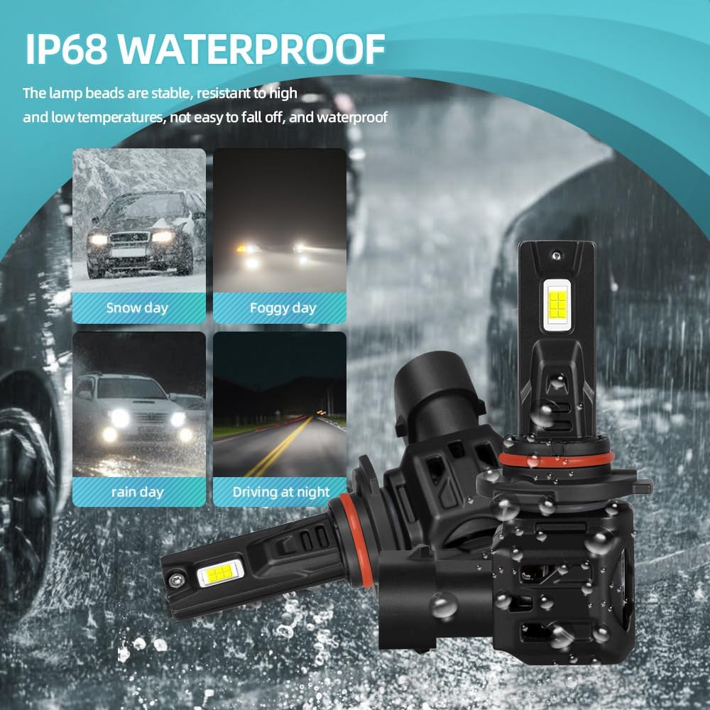 Fit for Dodge Ram 2019-2022 Led Headlight Bulbs. 9005 H11 led headlights High& Low Beam+H11 LED Fog Light, 800% Super Bright 9005 H11 Light Bulbs, 6500K Plug and Play 9005 H11 Led Lights 6pcs