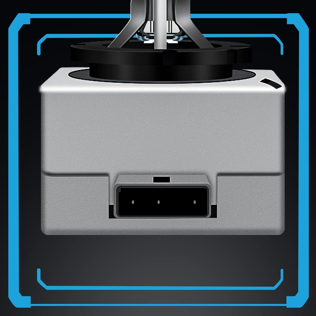 Fit For Cadillac Escalade (2007-2014) D1S+9145/H10 Fog Light Bulbs, 6000K 10000LM 35W High Low Beam Replacement Bulb, Pack of 4