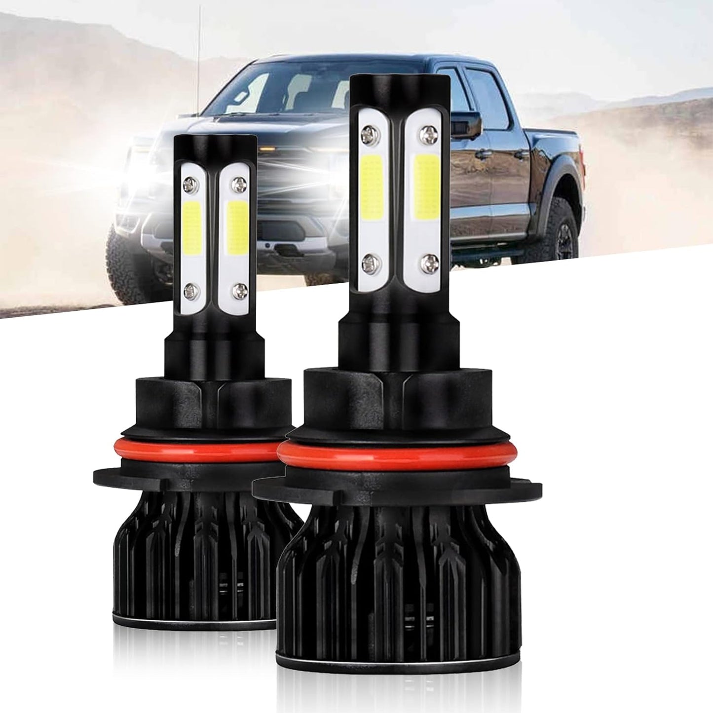 LED Bulbs Fit for Toyota tacoma (2016-2022), H9 High Beam+H11 Low Beam+H11 LED Fog Light Bulbs, 6000K Cool White 11000LM Super Bright, Pack of 6