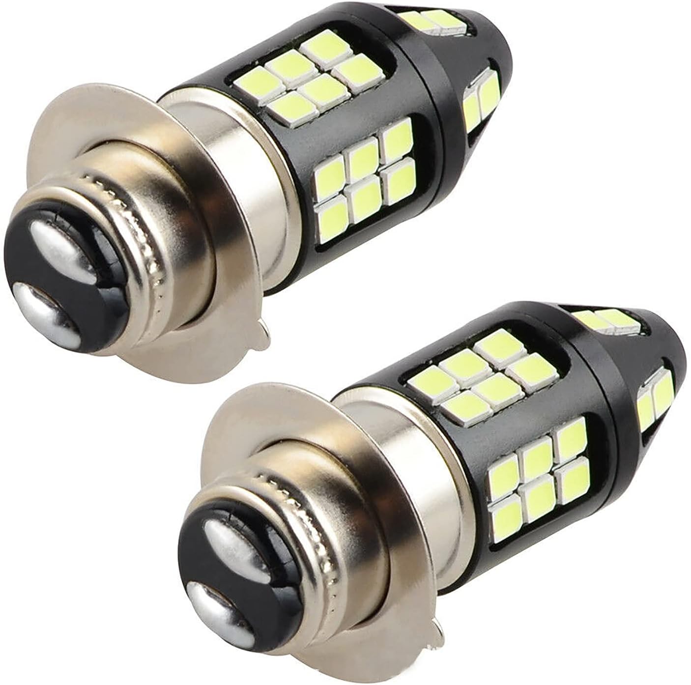 SHENKENUO P15D H6M LED Motorcycle Halogen Replacement Bulb 1500LM 8000K Ice Blue for Yamaha ATVS YFM350 400 450 660 700 Raptor