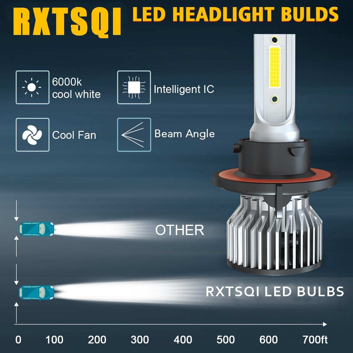 fit for Chevy Camaro 2010-2013,9008/H13 Hi/Lo Headlight Bulbs+5202 Fog Light Bulbs,500% Brightness 6000K 38000LM 130W Light Bulbs,Mini Size Headlight Bulbs,IP68,4PCS