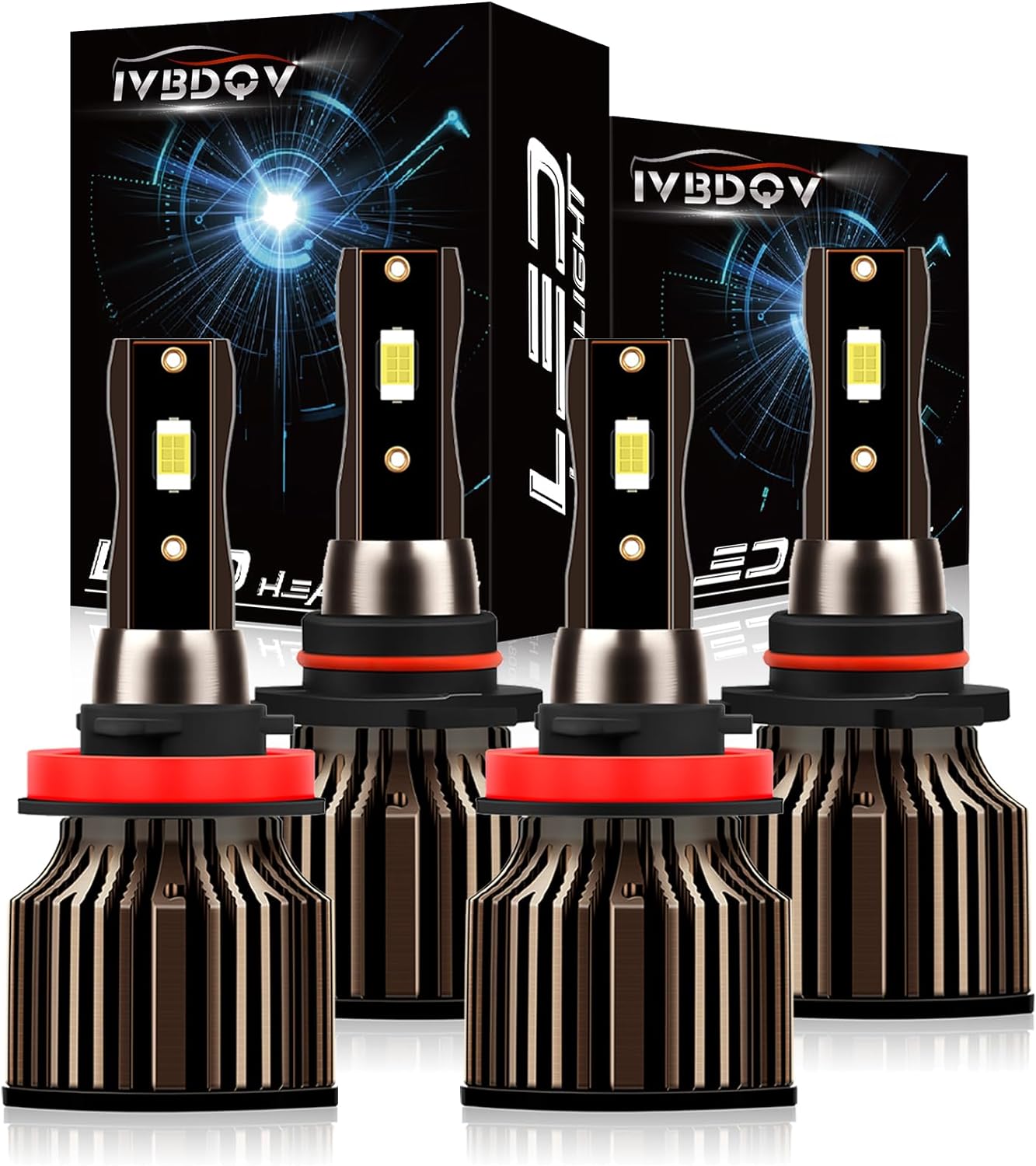 Fit (1999-2002) for CHEVROLET CHEVY SILVERADO 1500 LED Headlight Bulbs,9005/HB3 High Beam+9006/HB4 Low Beam+880 Fog Light Led Headlight Bulbs 500% Brightness 80W 36000LM 6500K Cool White 6PCS