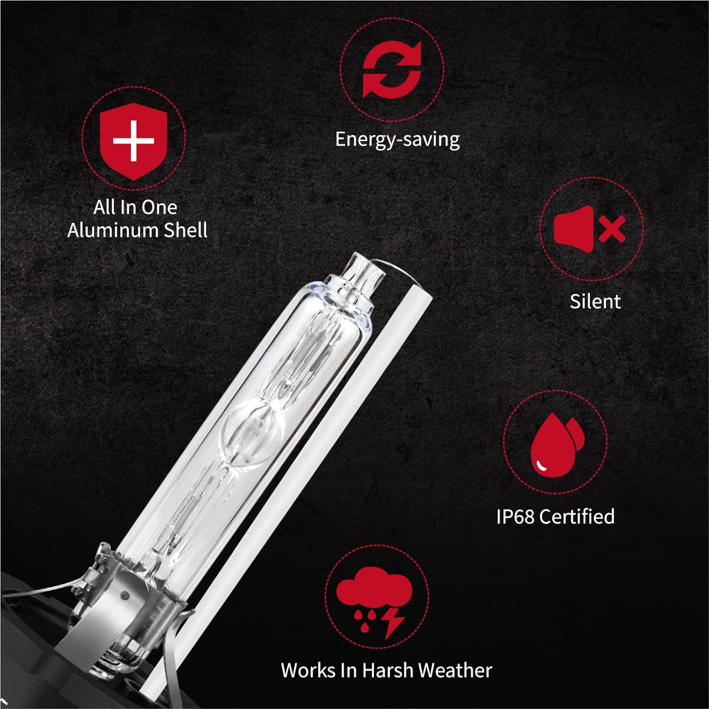 Fit for Infiniti QX60(2014-2015) HID Headlight Bulbs,D2S High Beam and D2S Low Beam and H11/H8/H16 Fog Beam Led Bulbs 38000LM 6000K Cool White 6pcs Bulbs Kit