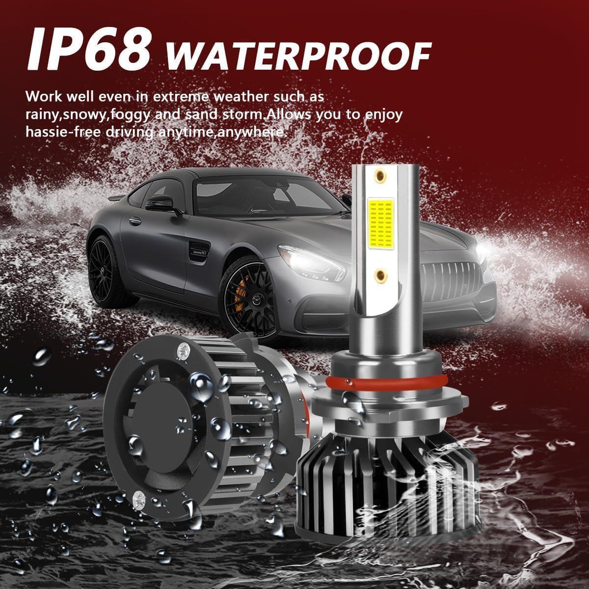 Fit For Chevrolet Chevy Silverado 1500 2500 3500 (1999-2002) LED Headlight Combo 9005/HB3 High Beam + 9006/HB4 Low Beam + 880 LED Fog Light Bulbs Kits,6000K Cool White,6pcs LED Bulbs