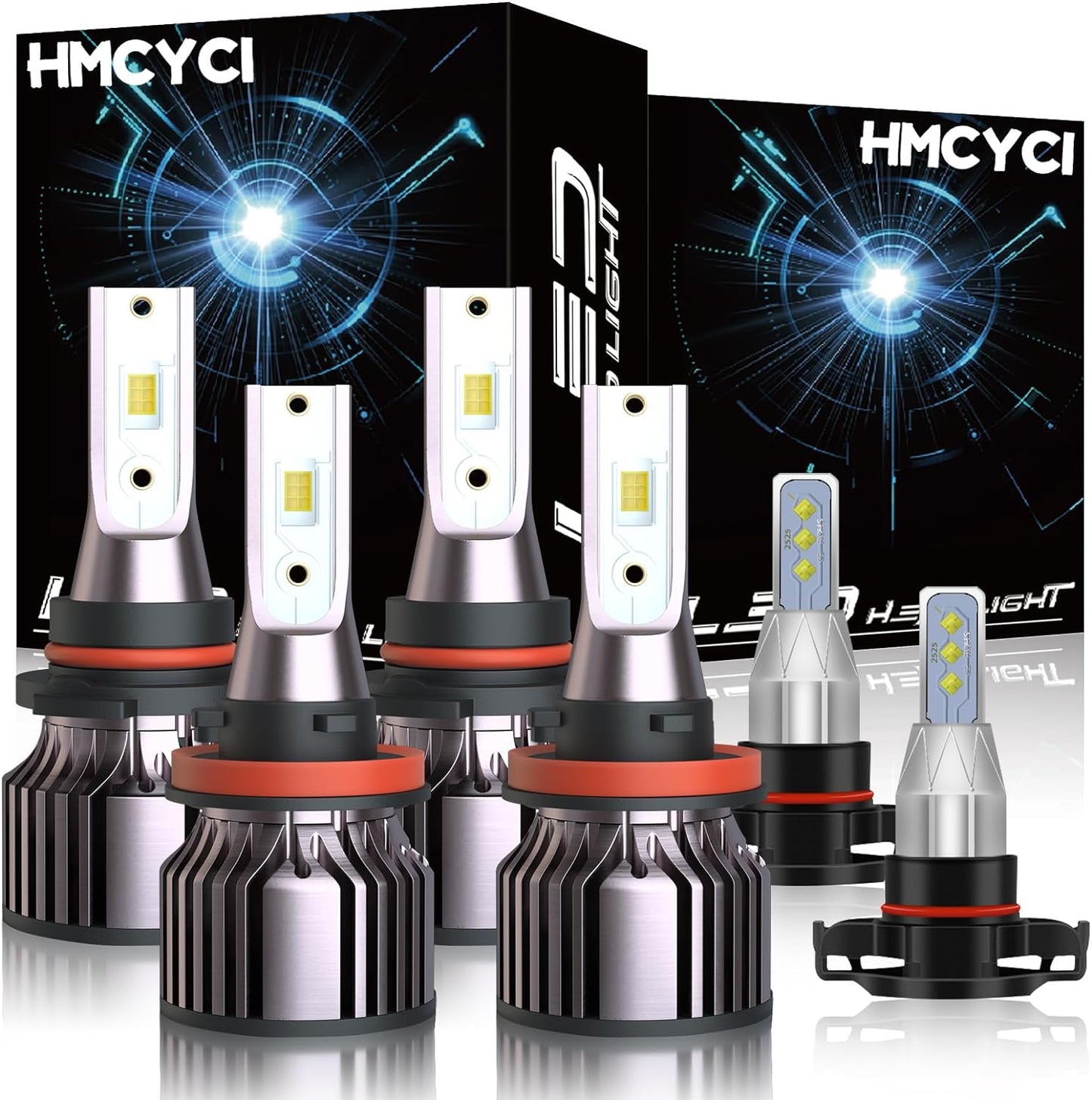Fit For Chevy Silverado 1500 2500 3500 HD (1999-2002) LED Headlight Bulbs,9005 9006 High Low Beam + 880 Fog Lights,Super Bright Cool White, Plug and Play,Pack of 6