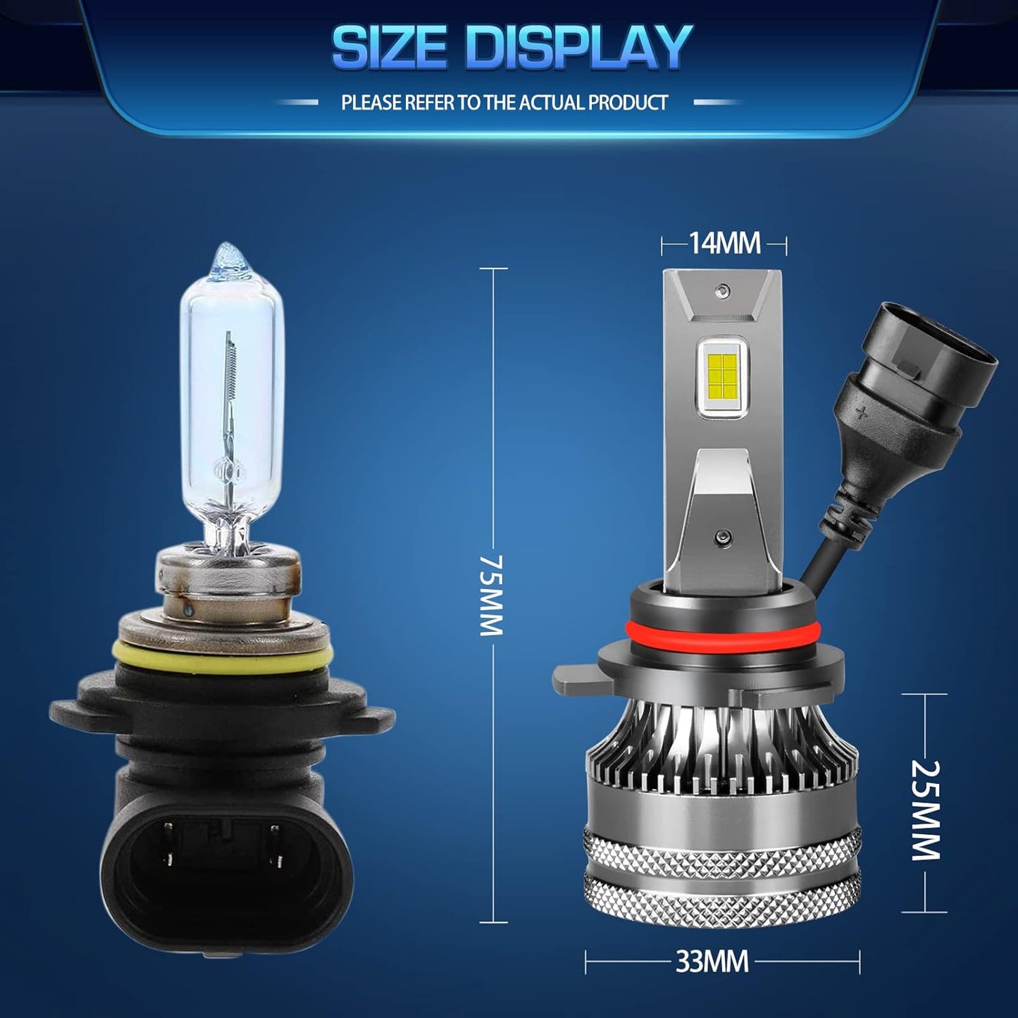 Fit For Chevy Suburban 1500 2500 (2007-2014) LED Headlight Bulbs, 9005 High Beam + H11 Low Beam + 5202 LED Fog Lights,Super Bright 6500k Cool White, Plug and Play, Pack of 6