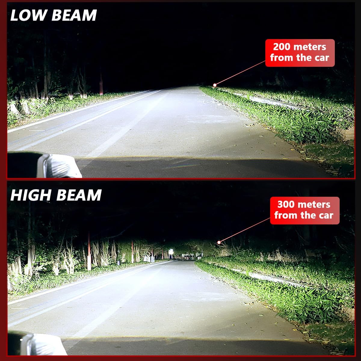 LED Headlight Bulbs Fit For Honda CR-V CRV 2007-2014 Combo H4/9003 High Low Dual Beam LED Headlight + H11/H8 LED Fog Light Bulbs Kit,4pcs led bulbs