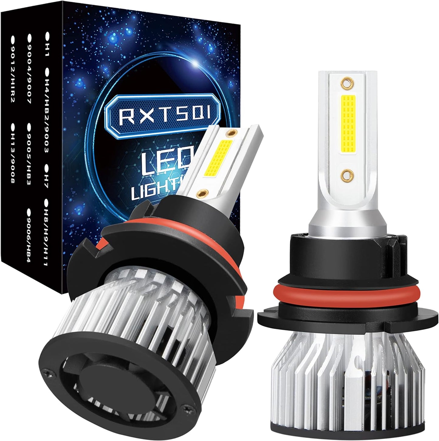 9007/HB5 LED Headlight Bulbs Fit For Mack CH CHU613 CH600 CH613/Mack CL700 RD600 RD690S RD688,Ultra Brighter 6000K 30000LM 80W High Beam Low Beam,Plug N Play,IP68,Pack of 2