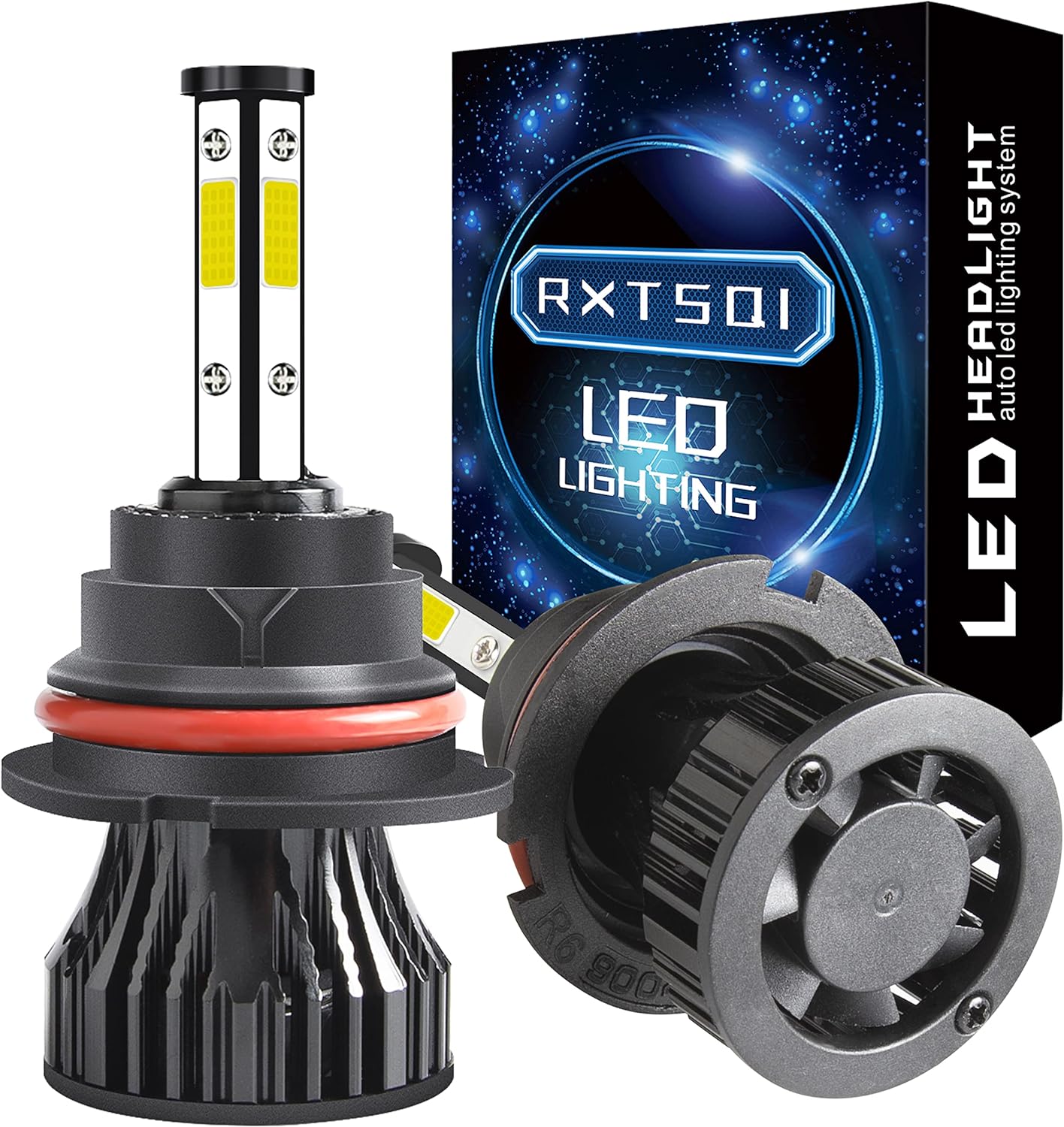 9007/HB5 LED Headlight Bulbs Fit For Mack CH CHU613 CH600 CH613/Mack CL700 RD600 RD690S RD688,Ultra Brighter 6000K 30000LM 80W High Beam Low Beam,Plug N Play,IP68,Pack of 2
