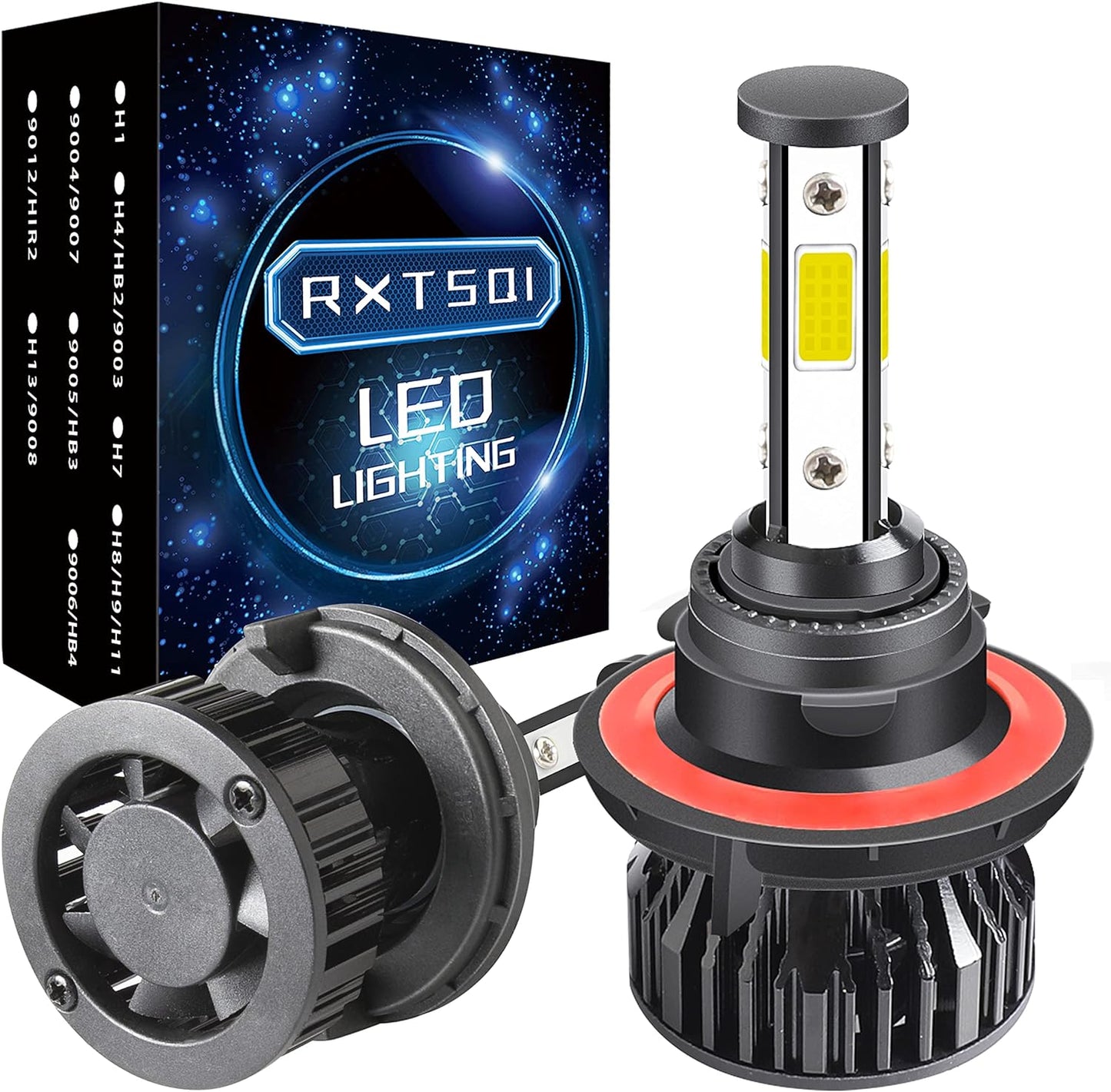 Fit For 1993-2003 Ford F150,Super Bright 9007 LED Headlight Bulbs,6000K 31000LM 90W High Power,IP68 Waterproof Easy Install Headlight Bulbs,2PCS