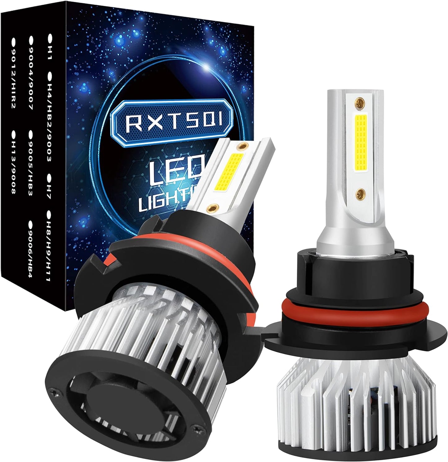 Fit For 1993-2003 Ford F150,Super Bright 9007 LED Headlight Bulbs,6000K 31000LM 90W High Power,IP68 Waterproof Easy Install Headlight Bulbs,2PCS