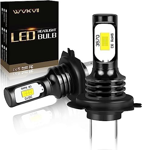 Motorbike Car LED light H7 Fog Light Bulb, 16000LM, 6000K Cool White, 50,000 hours life, for Yamaha YZF R1 R3 R6 R6S 2007-2014/R3 2015-2019/R6 2003-2012/RS 2006-2009/YZF/R6 R6S
