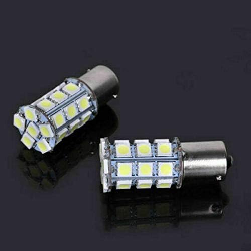 SHENKENUO 2PCS Troy-Bilt lawn tractor light bulbs 1141, 1156, 2056 led Cool White / 27 LED