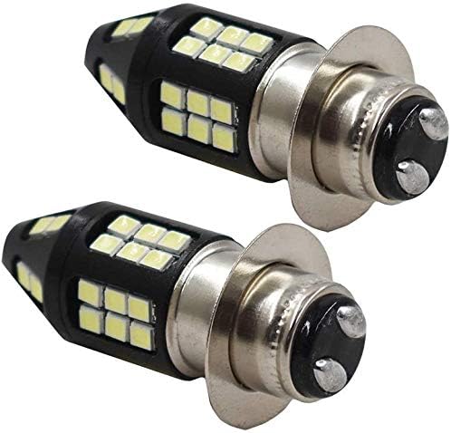 SHENKENUO H6 6000K Led Headlight Bulbs for Honda Sportrax TRX400EX 1999-2008 Kawasaki BAYOU 300 PRAIRIE 300 360 400 Suzuki Eiger 400 Vinson 500 Yamaha GRIZZLY 350 400 600, 2 PCS LED Light Bulbs