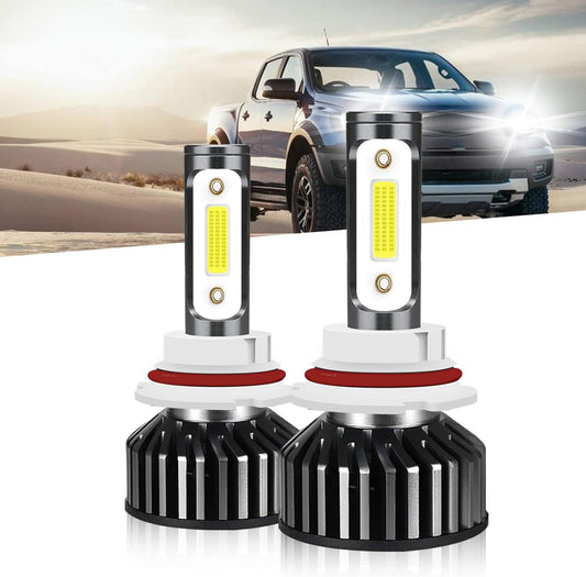 Fit for Ford Ranger 1993-2011 Light Bulbs, 9007/HB5 High Low Beam, 6000K Cool White 10000LM Super Bright, Pack of 2