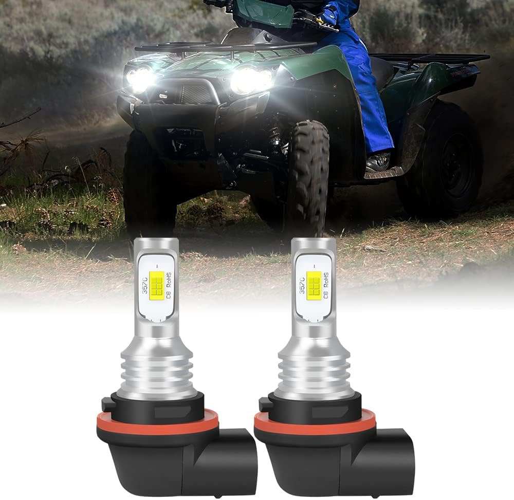Fit For Honda Rancher TRX420 TRX500 2014-2022 LED Headlight Bulbs,34901-HR3-A21 ATV UTV Accessories,6000K Cool White,2pcs led bulbs