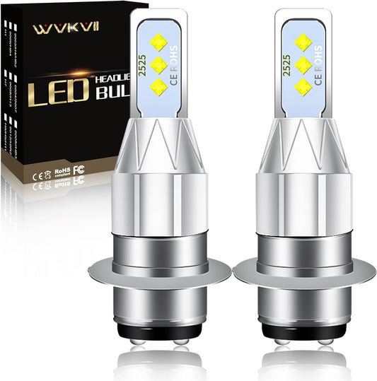 H6M LED bulb High beam LED Motorcycle headlight Plug and Play 2-piece set For Yamaha Raptor 125 250 350 660R 700 700R YFM660R LED Headlight bulbs