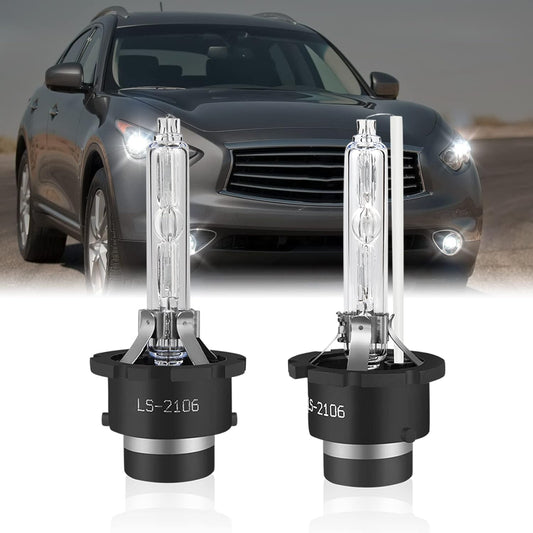 Fit for INFINITI FX35(2003-2011) HID Headlight Bulbs,D2S High/Low Beam Led Bulbs 38000LM 6000K Cool White 2pcs Led Bulbs Kit