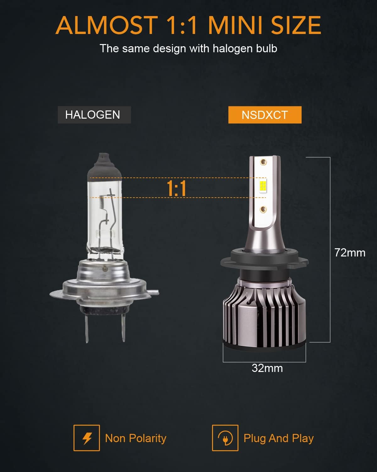 Fit For Lexus ES350 2007 2008 2009 Led Headlight Bulbs, 9005 High Beam+H7 Low Beam Led Bulbs+9006 LED Fog Light Bulbs Kit 36000LM 500% Brightness 6000K Cool White Headlight Bulbs, 6PCS