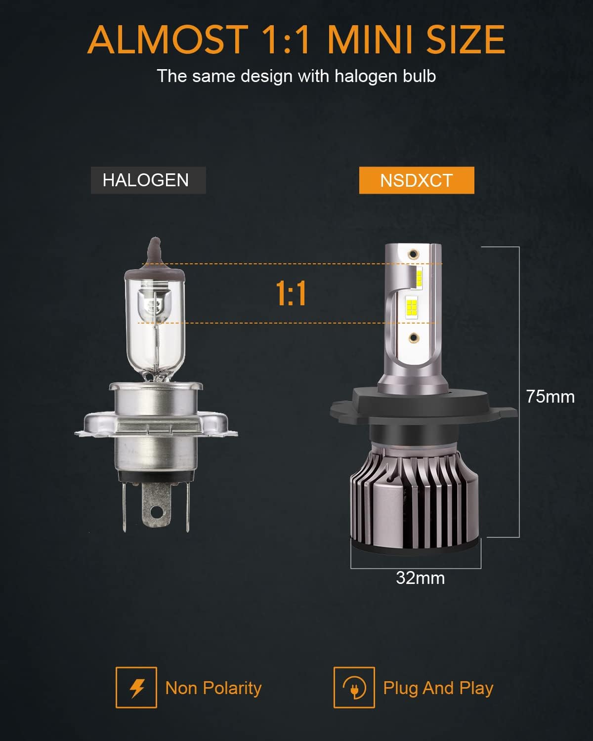 For T-oyota Tacoma Led Headlight Bulbs (2005-2011) 9003/H4 High Low Beam Led Bulbs+9006/9145 Led Fog Light, 500% 6500K Cool White Headlights and Fog Lights Led, Plug and Play, 4PCS