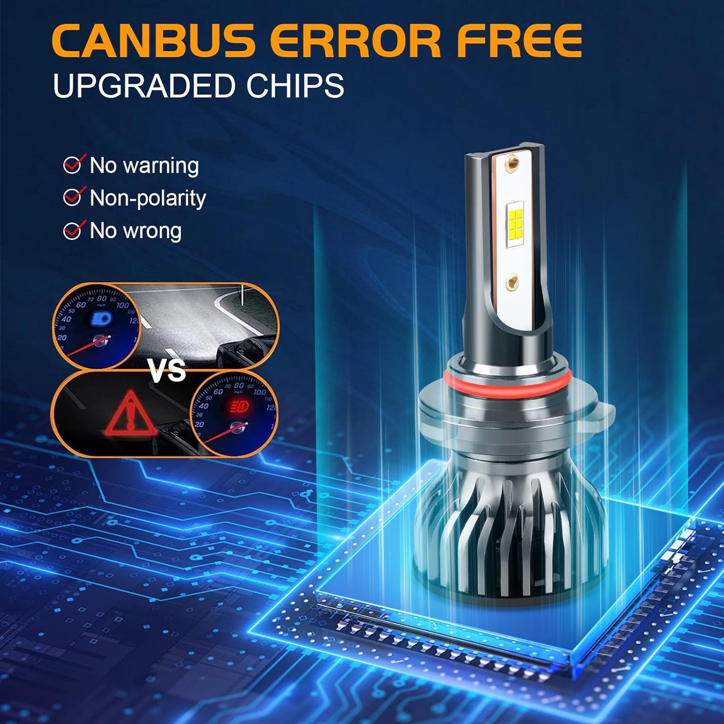 LED Bulbs Fit for 2007-2015 Chevy Silverado 1500 2500HD 3500HD,600% Brightness 9005 High Beam+H11 Low Beam+5202 Fog Light Bulbs,6000K 38000LM 130W Headlight Bulbs IP68,6PCS