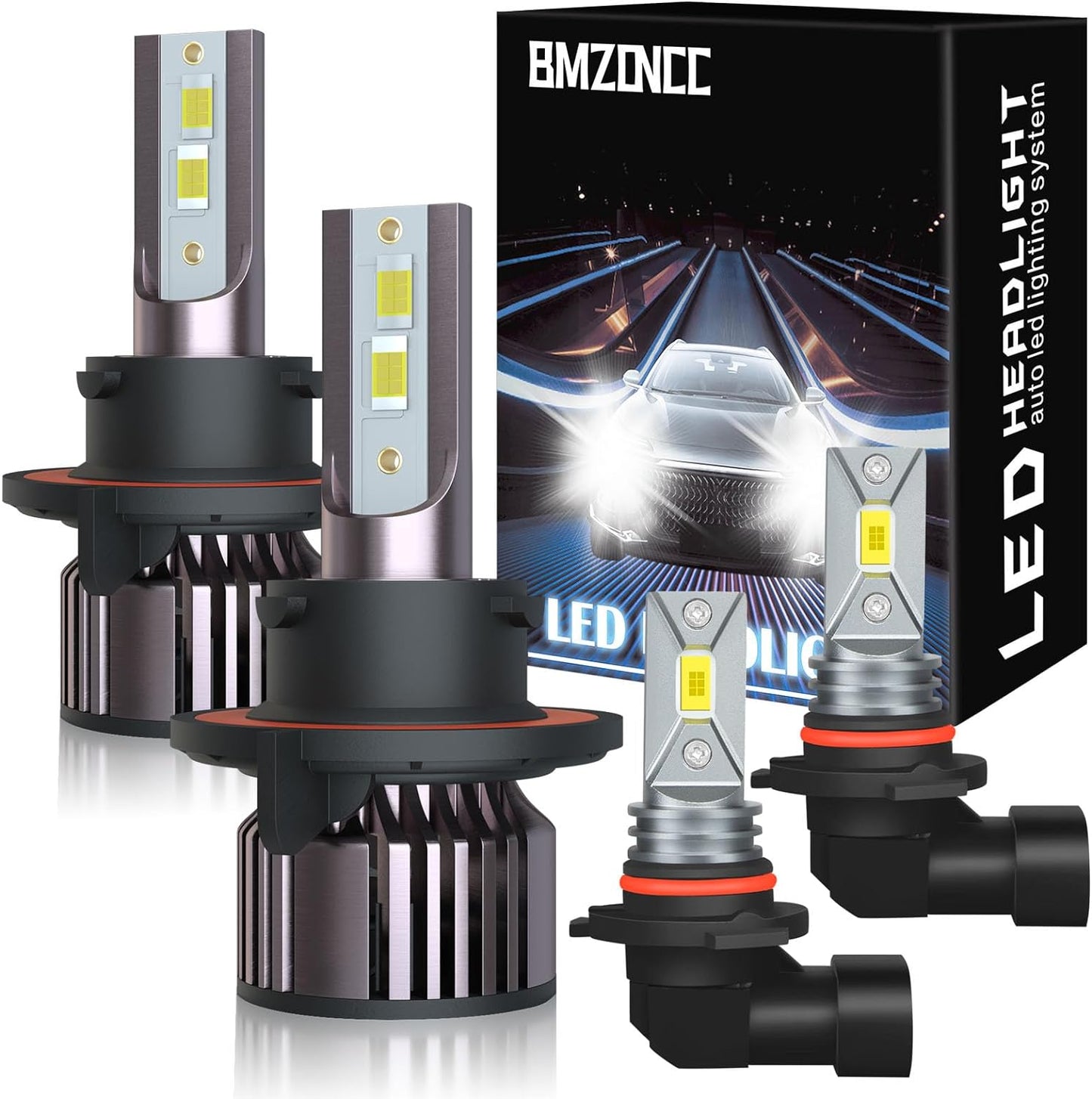 H13/9008 LED Bulbs For Ford F150 (2004-2014), F-250 F-350 Super Duty (2005-2020) Pack of 2