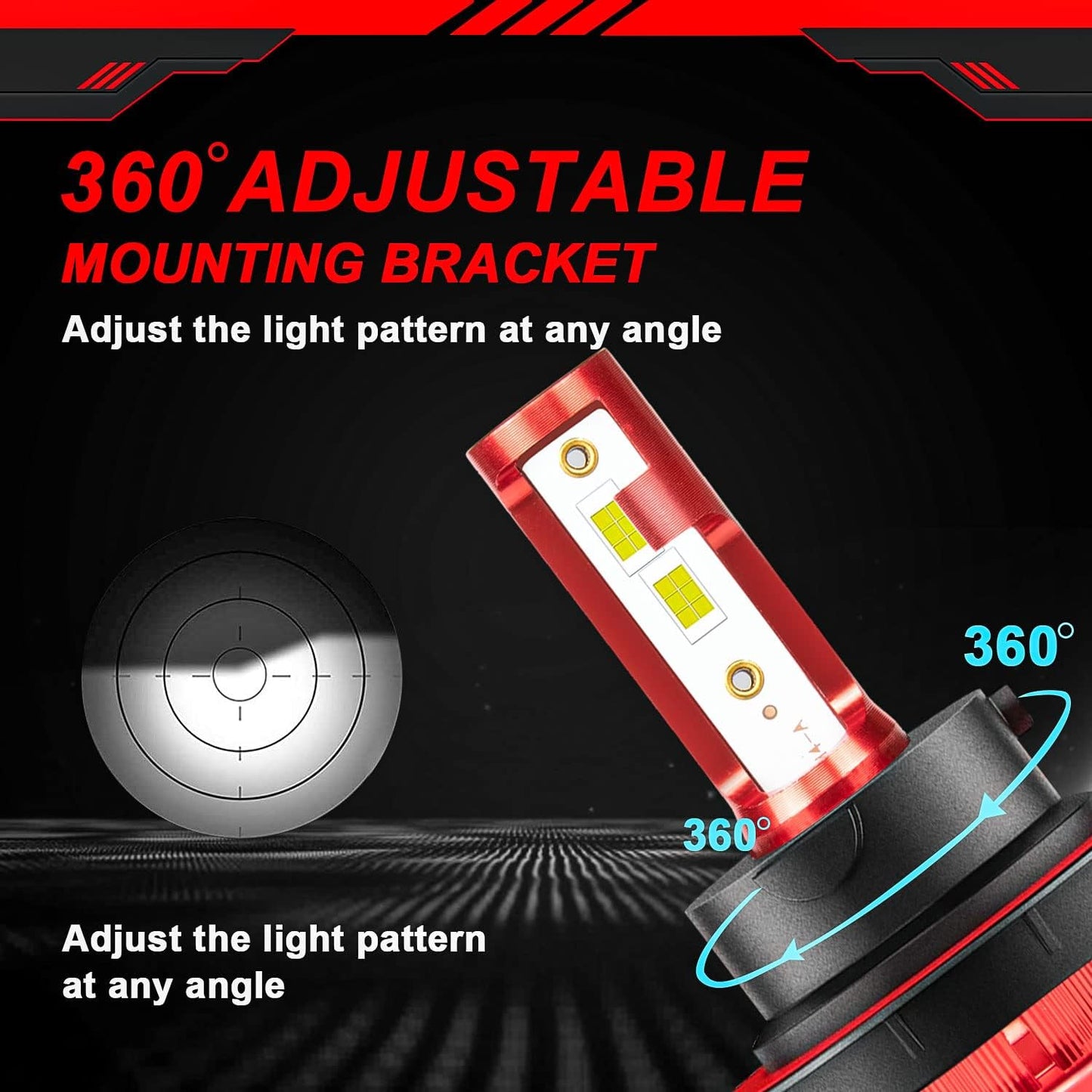 Fit for Jeep Renegade 2015-2021 Led Lights, 500% Brightness 9008/H13 Light Bulbs High&Low Beam+H11 LED Fog Lights，6500K White 36000LM 9008/H13 Led Light Bulb, 4Pcs 9008/H13 H11 Led Bulbs