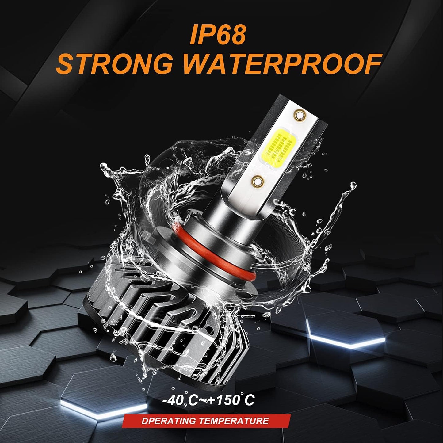 Fit for Jeep Grand Cherokee (2014-2018) LED Bulbs, 300% Brightness 9005 High Beam + H11 Low Beam + H11 LED Fog Light Bulbs, 6000K Cool White, Plug-n-Play LED Headlamps, Pack of 6