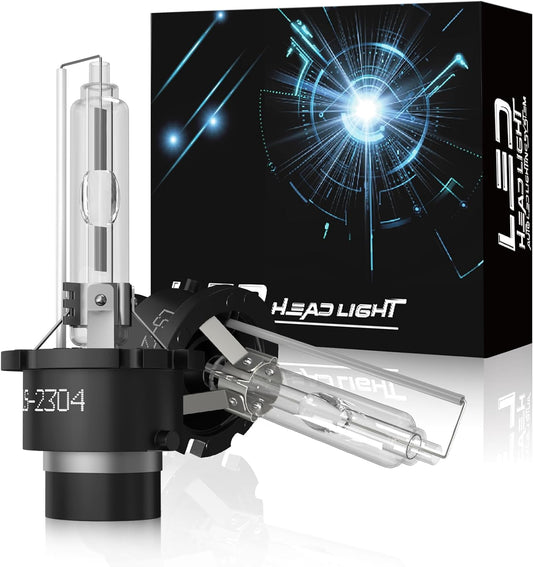 SHENKENUO D2S HID Bulbs, 35W Super Bright Xenon Bulbs, 6000K Low/high Beam HID Replacement Bulbs for Sedan SUV Pickup, 2-Pack