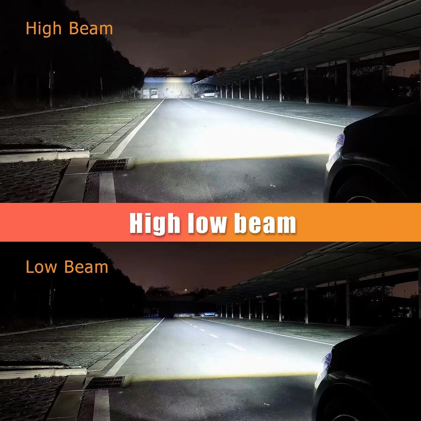 Fit for Ford F150 F250 F350 (2005-2014) LED Bulbs, 9008/H13 High Low Beam +9145/H10 LED Fog Light Bulbs, 11000LM 6000K Brighter Automotive Replacement Halogen Bulbs, Pack of 4