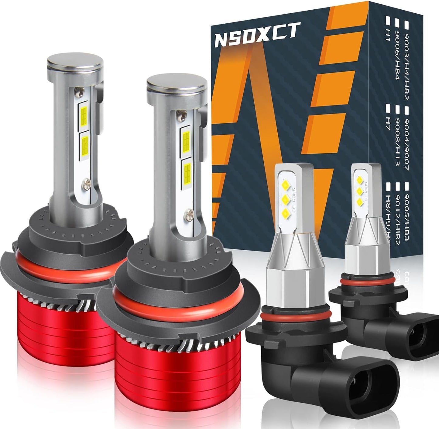 Fit For Ford F250 F350 F450 F550 (2005-2020) Led Headlight Bulbs, 9008 High Beam+9008 Low Beam+9145 Fog Light LED Bulbs, 6PCS