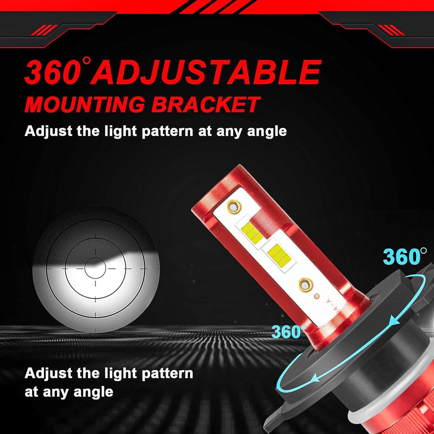 Fit (2002-2004/2007-2014) for HONDA CR-V CRV LED Headlight Bulbs,9003/H4 High Low Dual Beam+H11/H8/H16 Fog Light LED Bulbs 500% Brightness 80W 38000LM 6800K Cool White 4pcs Led Bulbs Kit