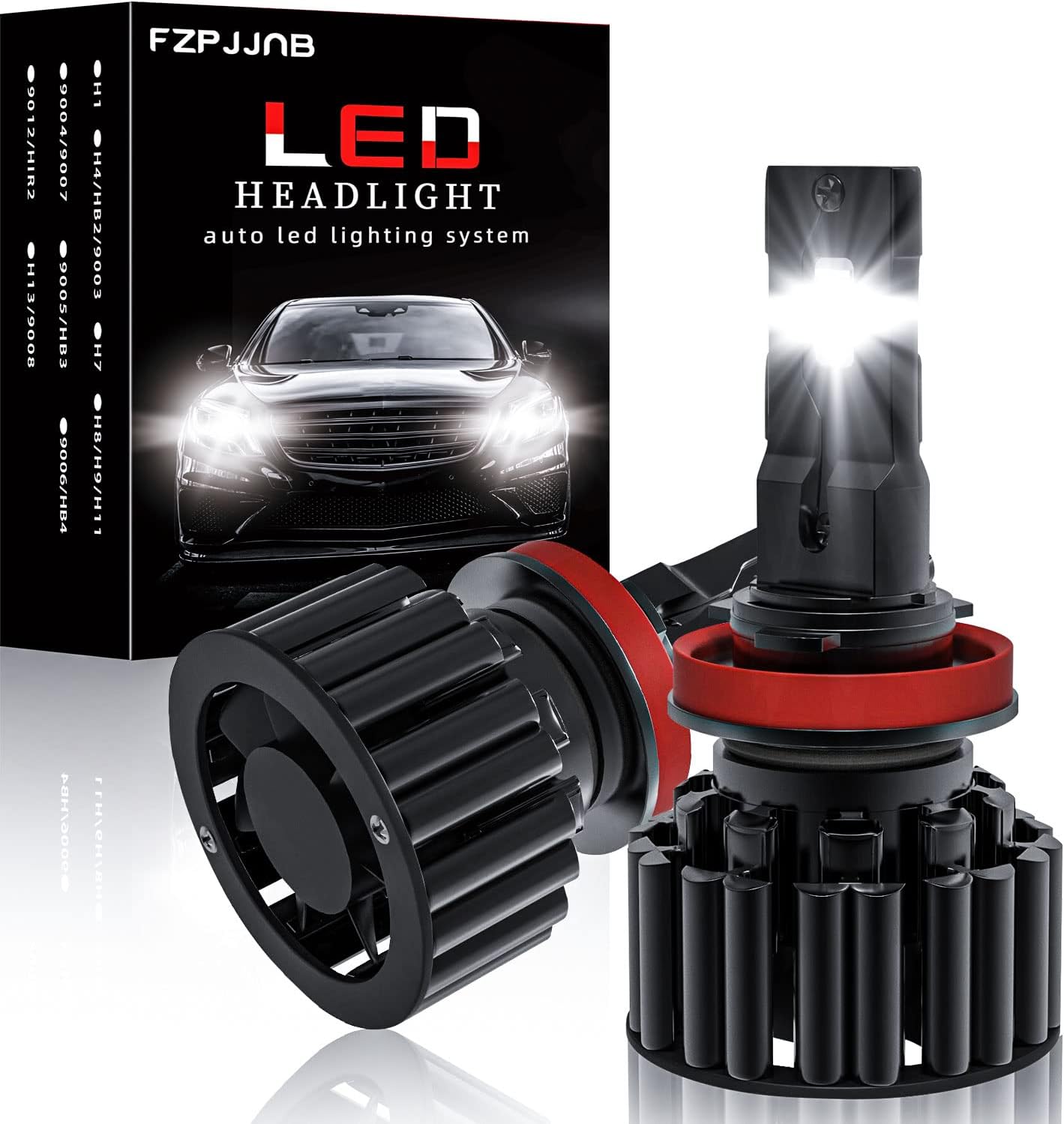 Fits for TOYOTA SIENNA (2011-2020) LED Headlight Bulbs, H11/H8/H9 High/Low Beam Plug and Play Quick Installation, 20000LM Super Bright 6500K Cool White Light, Pack of 2