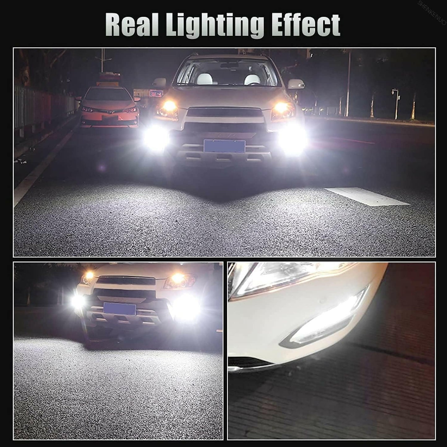 Fit For DODGE RAM 1500 2500 3500 With Projector(2013-2015) LED Headlight Bulbs,9005+9012 High/Low Beam + 9145/9006 LED Fog Light Bulbs，Pack of 6