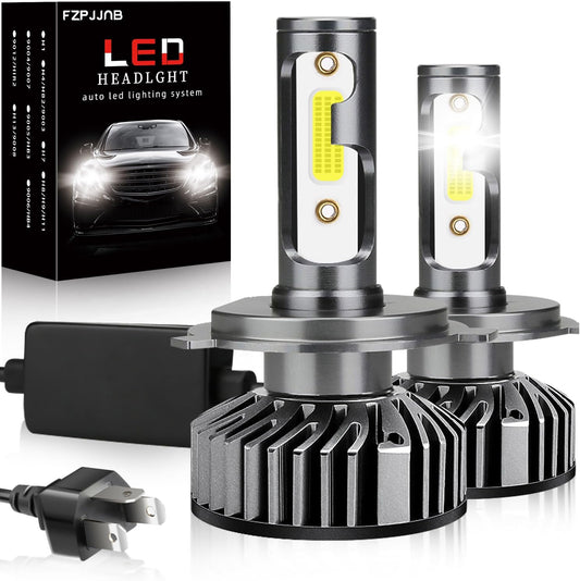 Fit for Nissan Versa (2007-2020) LED Bulbs 9003/H4 High/Low Beam, 300% Brightness, 6000K Cool White, IP68 Waterproof LED Headlamps