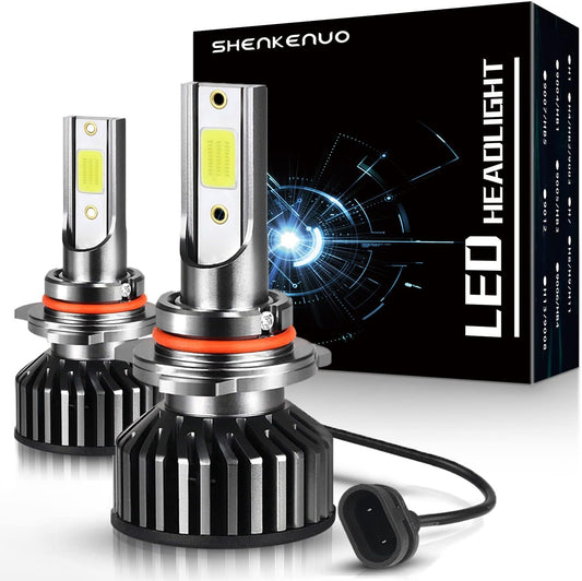 SHENKENUO Fit For GMC ACADIA (2013-2019) 9012 High/Low Beam LED Headlight Bulbs,Pack of 2