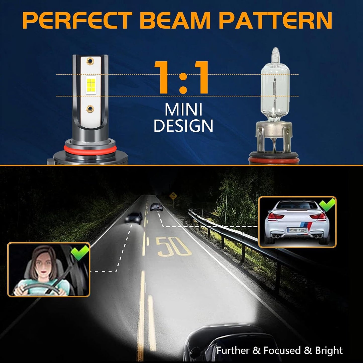 LED Bulbs Fit for 2007-2015 Chevy Silverado 1500 2500HD 3500HD,600% Brightness 9005 High Beam+H11 Low Beam+5202 Fog Light Bulbs,6000K 38000LM 130W Headlight Bulbs IP68,6PCS