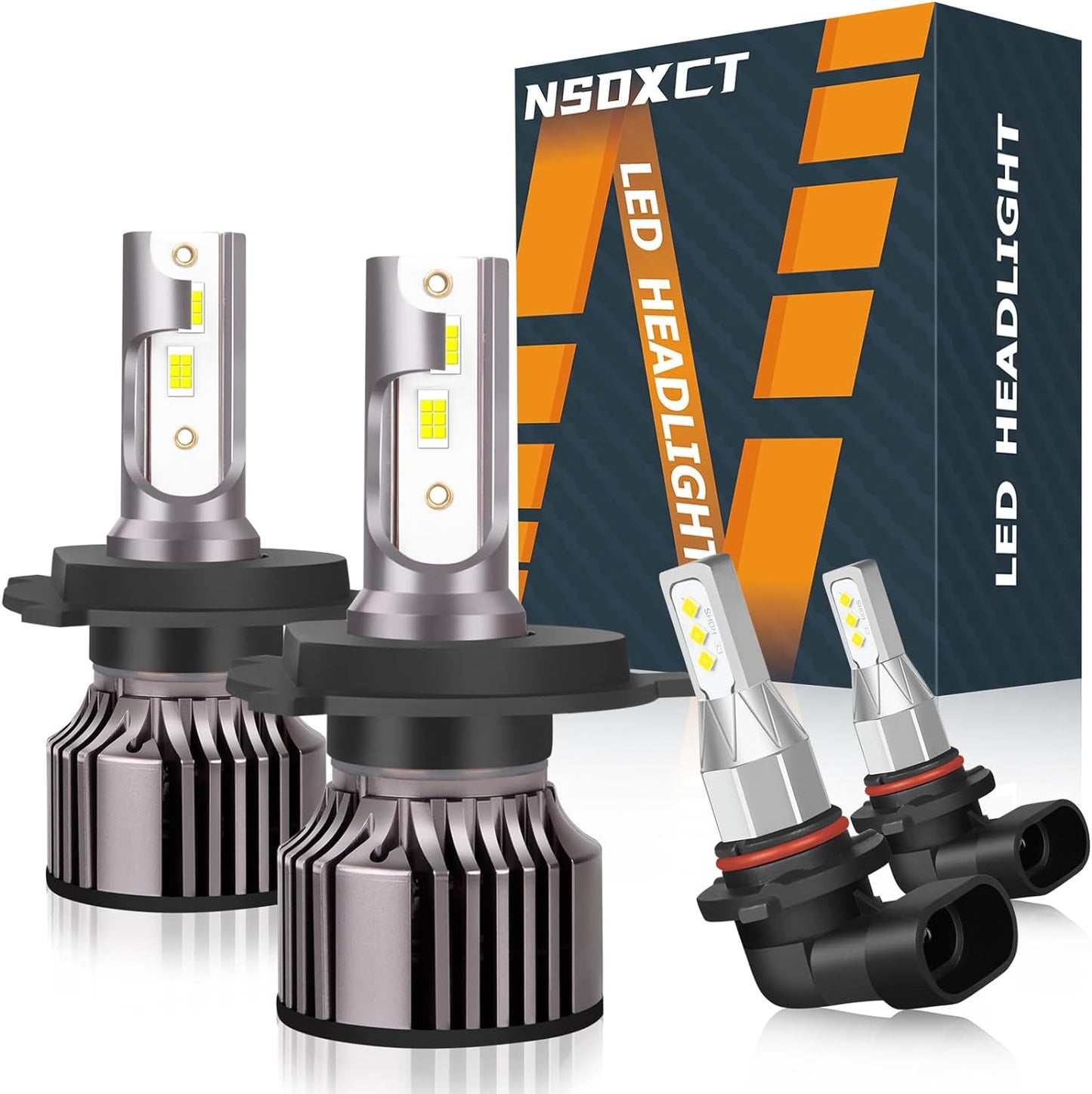 Fit For Lexus ES350 2007 2008 2009 Led Headlight Bulbs, 9005 High Beam+H7 Low Beam Led Bulbs+9006 LED Fog Light Bulbs Kit 36000LM 500% Brightness 6000K Cool White Headlight Bulbs, 6PCS