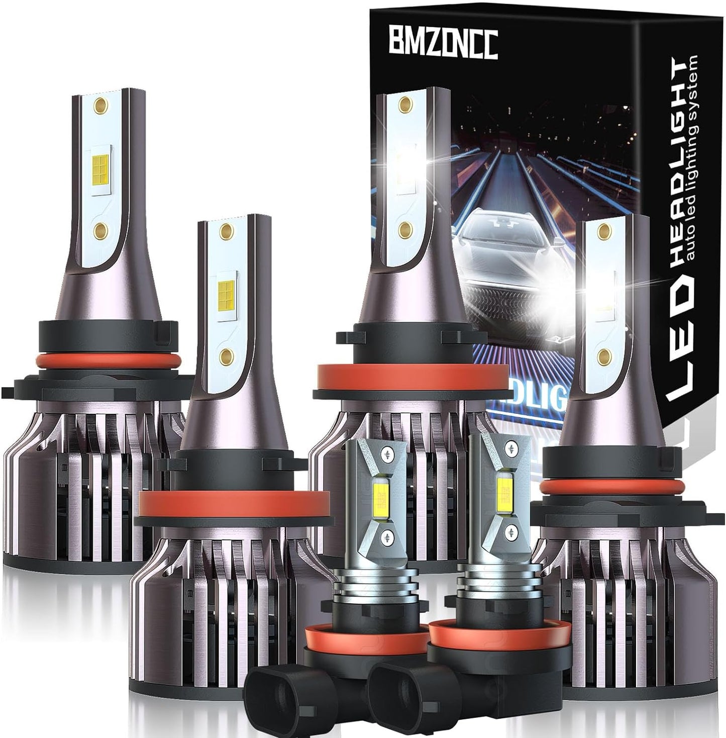 H13/9008 LED Bulbs For Ford F150 (2004-2014), F-250 F-350 Super Duty (2005-2020) Pack of 2