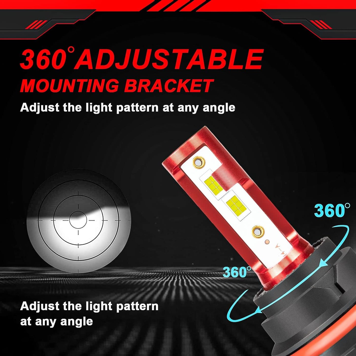 Fit 2005-2019 for Nissan Frontier Headlight Bulbs,9007/HB5 High Low Dual Beam+H11/H8/H16 Fog Light 500% Brightness Bulbs, 38000LM 6500K,1:1 Size Plug-and-Play Bulbs 4pcs