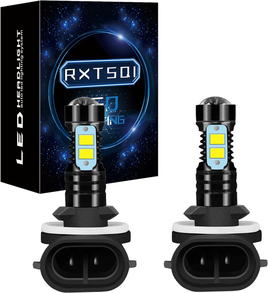 Bulbs Fit For Kubota RTV 400 500 900 1100 1140,Much Brighter 6000k Super White,881/886/896 Plug N Play Hi/Lo Light Bulbs,Pack of 2