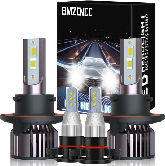 Fit For GMC Yukon XL (2007-2014) LED Bulbs, H13 High/Low Beam Led Bulbs+5202 Led Fog Light Bulbs With 6000K Cool White, IP68 Waterproof Plug and Play, 4PCS