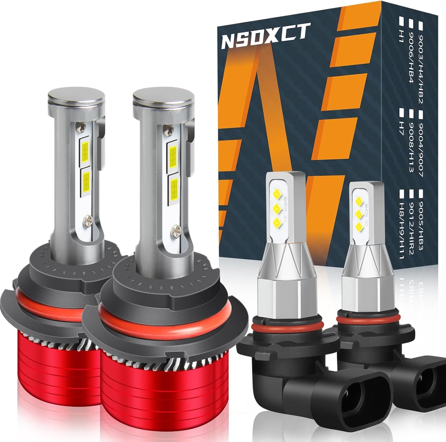 Fit For Ford F250 F350 F450 F550 (2005-2020) Led Headlight Bulbs, 9008 High Beam+9008 Low Beam+9145 Fog Light LED Bulbs, 6PCS