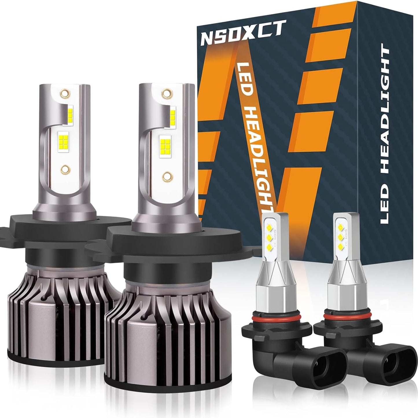 Fit For Lexus ES350 2007 2008 2009 Led Headlight Bulbs, 9005 High Beam+H7 Low Beam Led Bulbs+9006 LED Fog Light Bulbs Kit 36000LM 500% Brightness 6000K Cool White Headlight Bulbs, 6PCS