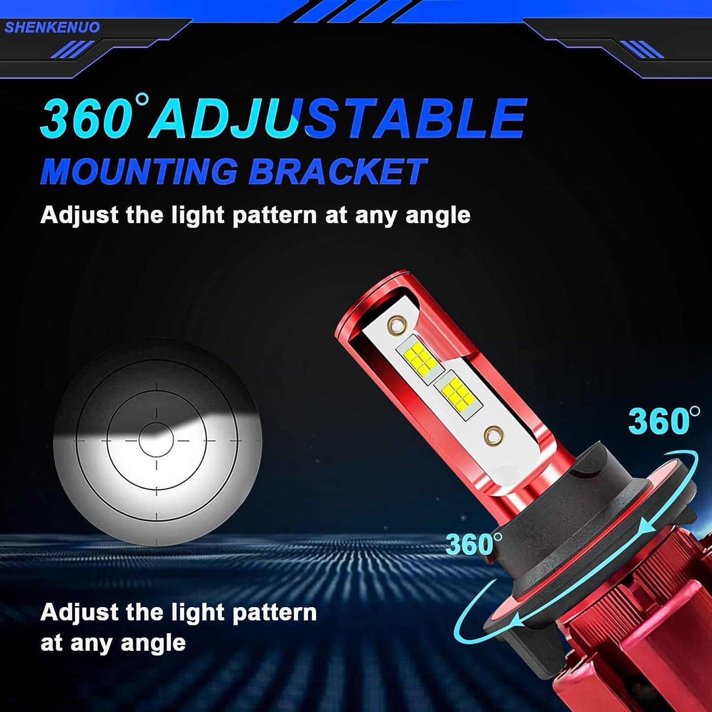 Fit For Ford F-150 (2004-2014) LED Headlight bulbs, 9008/H13 High Beam and Low Beam + 9145 Fog Light bulbs,Super Bright 6000K Cool White, Plug and Play, Pack of 4