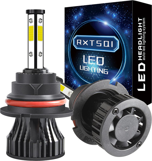 9007/HB5 LED Headlight Bulbs Fit For Mack CH CHU613 CH600 CH613/Mack CL700 RD600 RD690S RD688,Ultra Brighter 6000K 30000LM 80W High Beam Low Beam,Plug N Play,IP68,Pack of 2