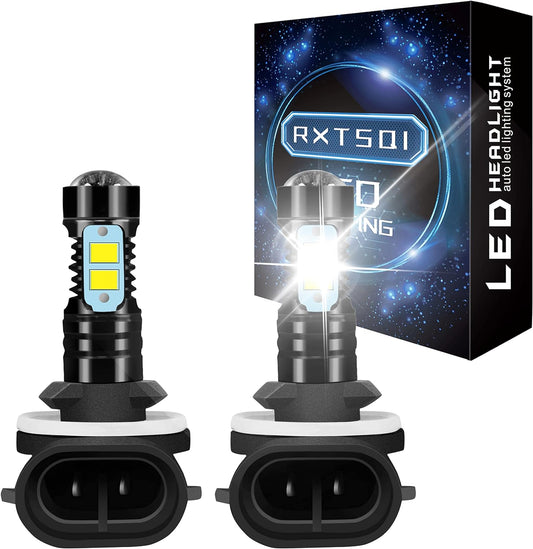 881/886/894/862 LED Headlight For 2014-2020 2021 2022 2023 Polaris Ranger 400 500 570,Xenon White Long Lifespan LED Bulbs Combo,Plug N Play Headlight Bulbs,Pack of 2