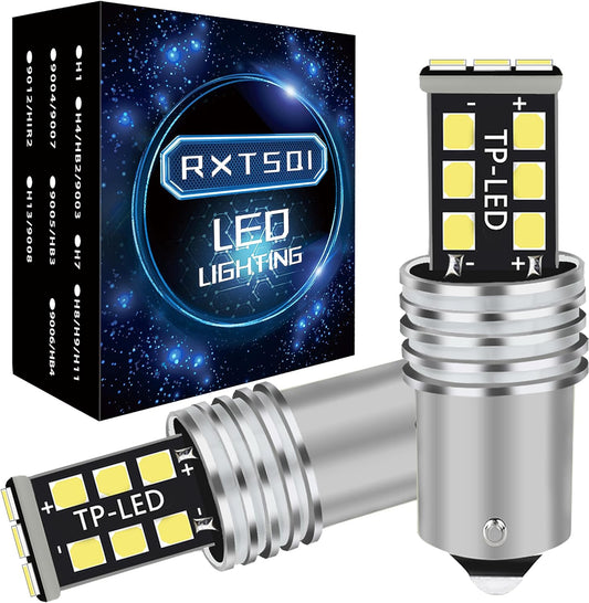1156/7506 Headlight Bulbs Fit for Riding Lawn Tractor Riding Lawn Mower Snow Deere Cub,Xenon White 6000K 10000LM 25W LED Bulbs Combo,Plug N Plug LED Headlight Bulbs,IP68,2PCS